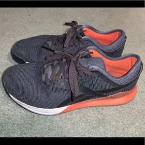 Used Reebok CrossFit Nano 9 men 10.5 gray orange